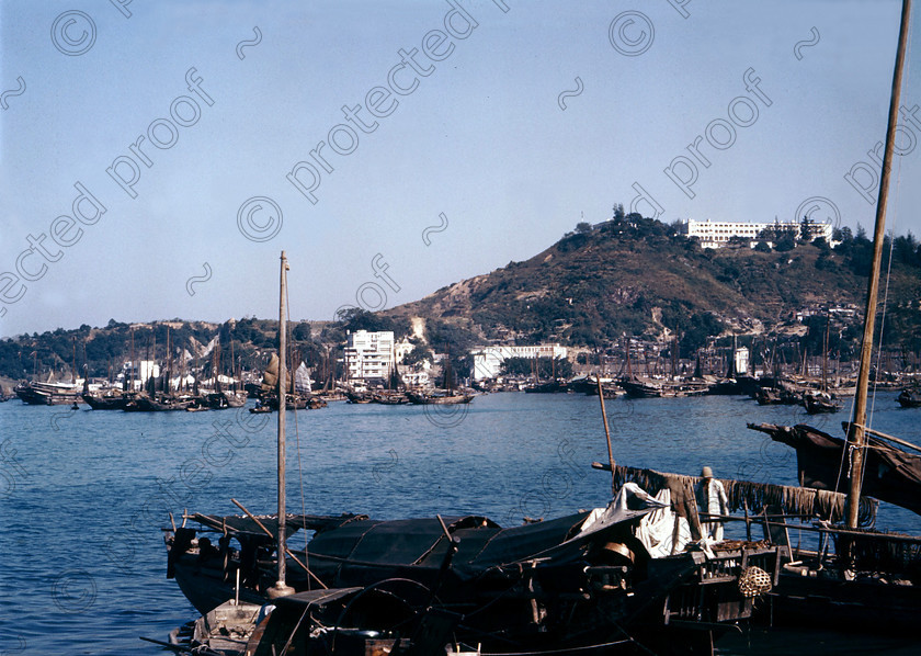 PMR.HK-11 
 Hong Kong 1958: Shaukiwan fishing village with sampans. 
 Keywords: British colonies, nostalgia, historic, island, tropics, Far East